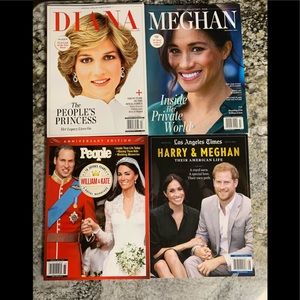 British Royal Family Special Edition Magazines. Four in excellent condition.